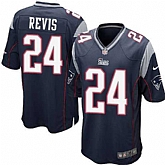 Nike Men & Women & Youth Patriots #24 Revis Navy Blue Team Color Game Jersey,baseball caps,new era cap wholesale,wholesale hats